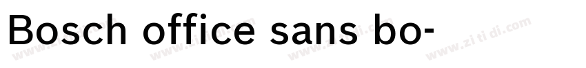 Bosch office sans bo字体转换